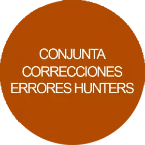 Conjunta correcciones errores hunters