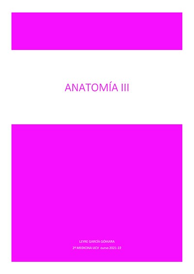 Anatomía III - (294 pág) - (Leyre García)