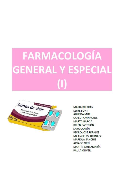 Farmacología general y especial (I)