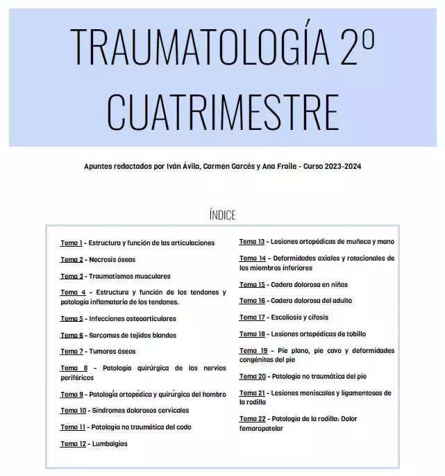 Traumatología