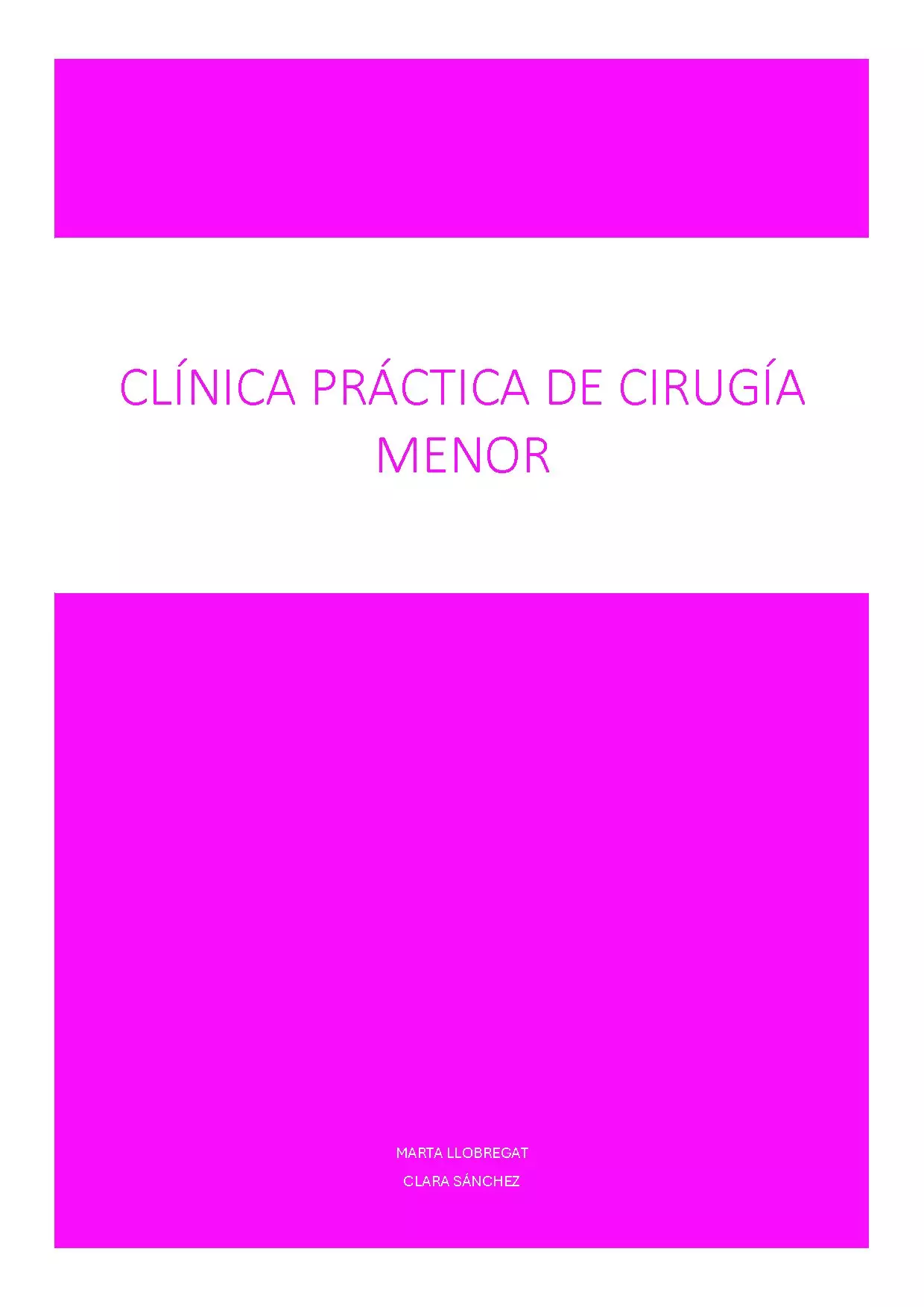 Cirugía menor
