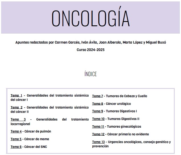 Oncología