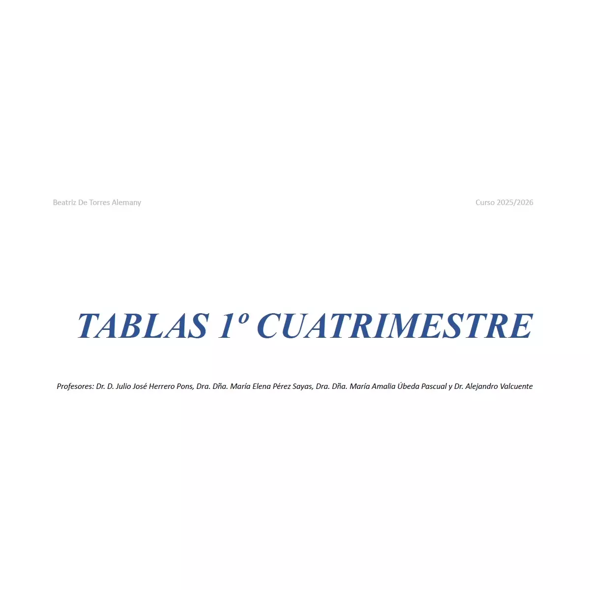Tablas farmacología