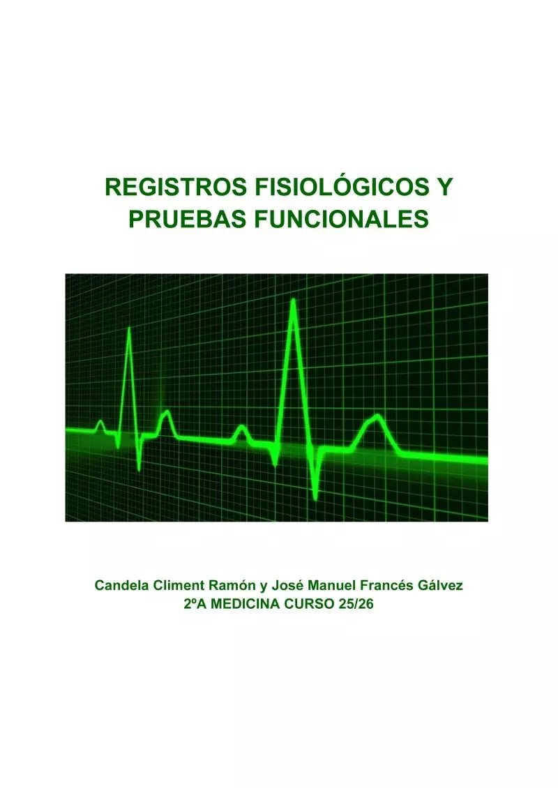 Registros fisiológicos y pruebas funcionales