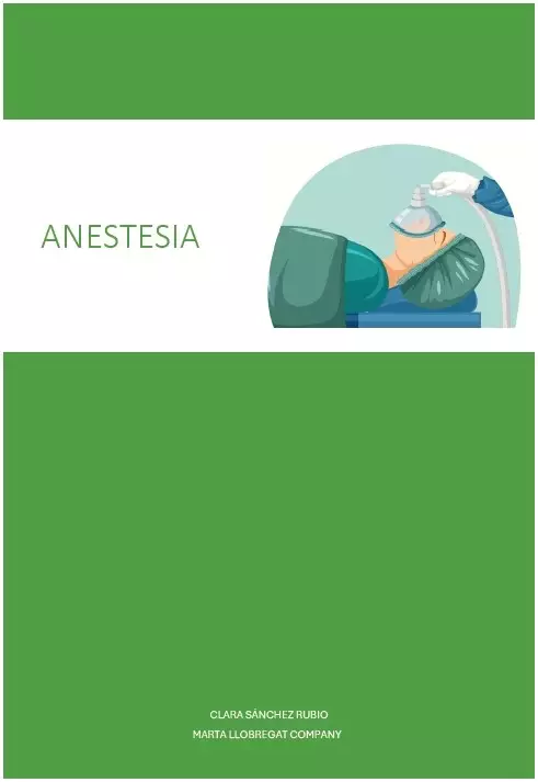 Anestesia 1er Cuatrimestre