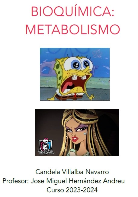 Bioquímica y metabolismo - (66 pág) - (Candela Villalba)