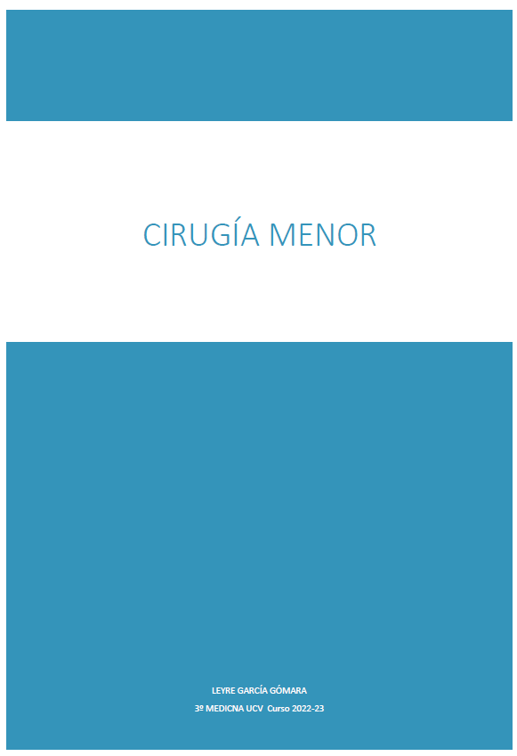 Cirugía menor - (123 pág) - (Leyre García)