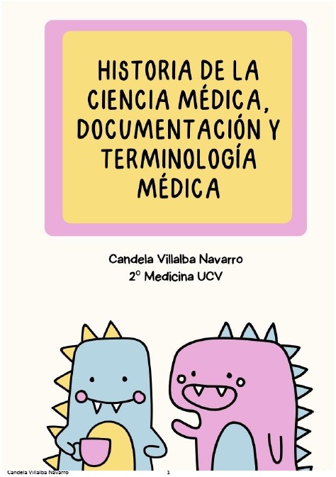 Historía de la ciencia médica - (64 pág) - (Candela Villalba)